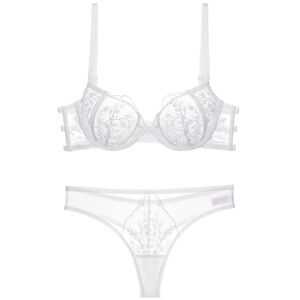 Frostbite Bra & Panty Set - White 38/85D
